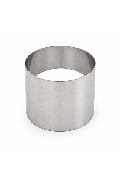 dinckitchen Pasta ve Parfe Çemberi Ø10 x 8 cm Argon Kaynaklı Yuvarlak H8 Çap1...