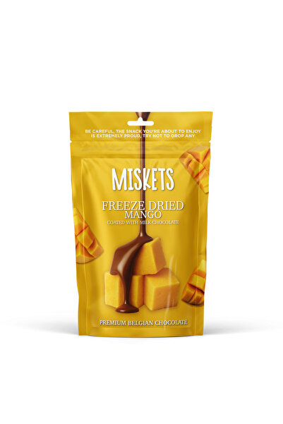 Miskets Sütlü Çikolata Kaplamalı Kurutulmuş Mango 80 gr