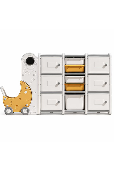 OEM Dulap Organizator Jucarii Space cu Astronaut si Moon Cart, 13 Spatii de D...