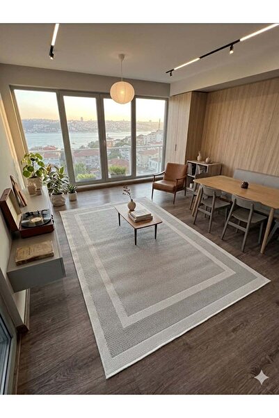 NevMahall Sisal Bukleli Halı Leke Tutmaz Kaymaz Taban Mutfak Koridor Salon Ha...