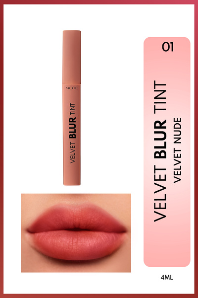 NOTE Velvet Blur Tint Kadife Bitişli Nemlendirici Mat Ruj - 01 Velvet Nude - ...