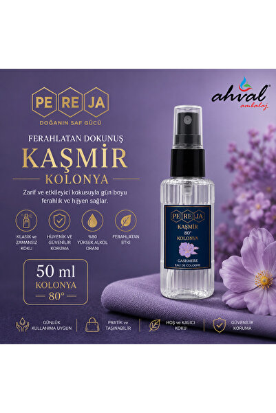 Pereja 50ml Pet Şişe Kolonya 80°
