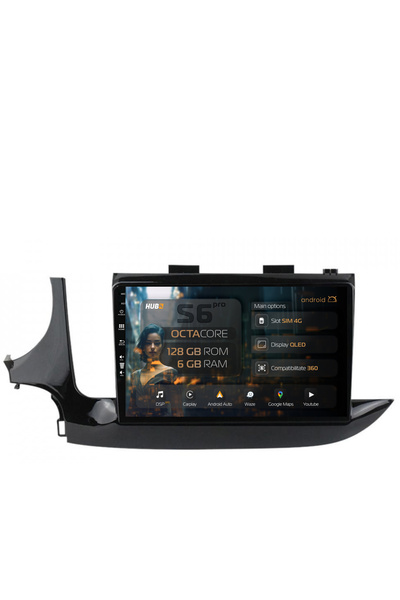 HUB64 Navigatie Android Opel Mokka (2016-Prezent), 9 inch, 6GB RAM, CarPlay s...