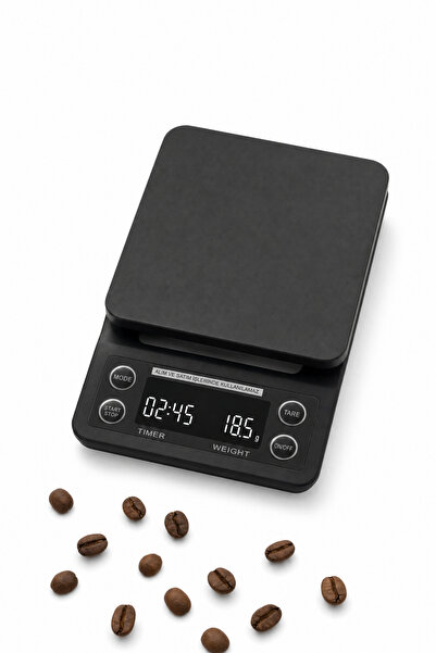 Epinox Zamanlayıcılı Dijital Hassas Kahve Tartısı - Espresso ve Filtre Kahve ...