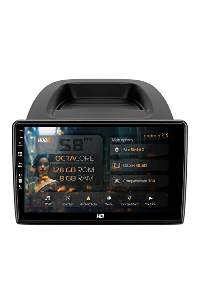 HUB64 Navigație Android Ford EcoSport (2017- Prezent), 9 inch, 8GB RAM, CarPl...