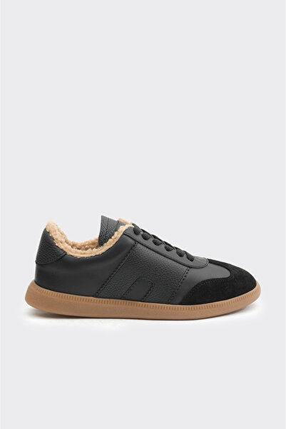 derinet Hakiki Deri Comfort Taban Kürklü Kadın Sneaker