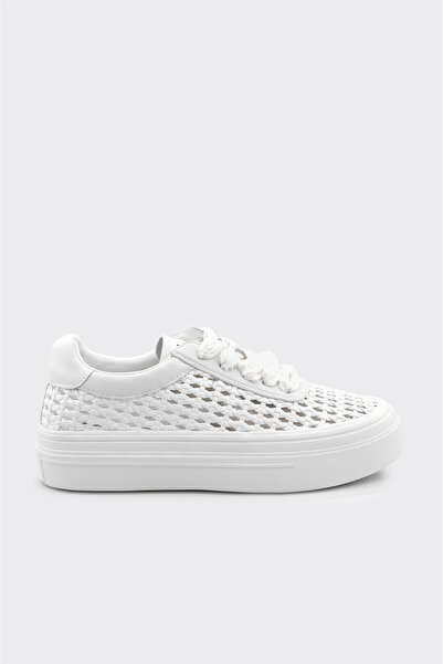 derinet Örgü Desenli Kadın Sneaker