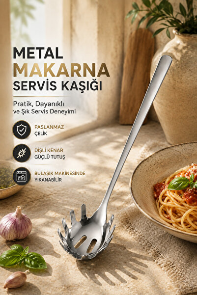 House Bird METAL MAKARNA SERVİS KAŞIĞI Pratik, Dayanıklı ve Şık Servis Deneyimi