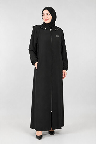 NECO GİYİM Black Removable Hooded Cloak