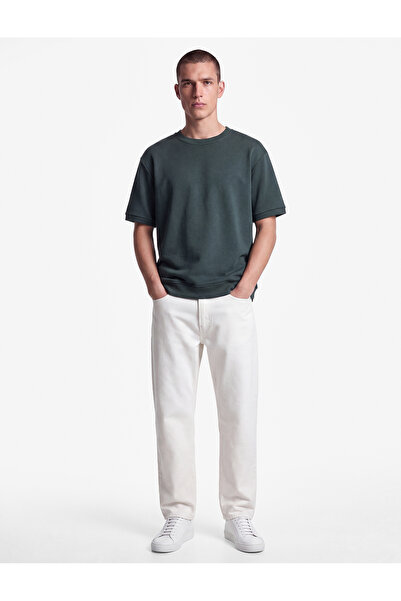 Koton Tricou oversize de bază cu mânecă scurtă și guler rotund