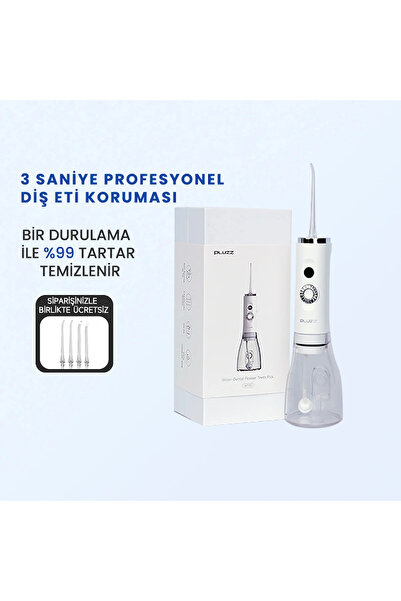 Pluzz Ağız Duş Seti Taşınabilir Şarj Edilebilir