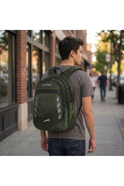 Relaxion Special Fabric Casual and School Backpack with Water Bottle Holder