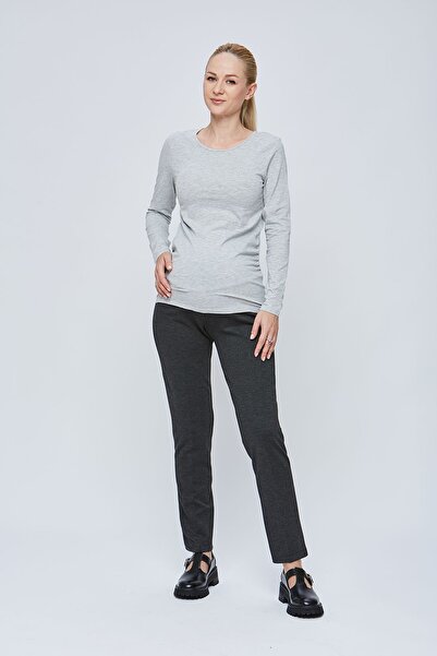 Motherway Winter Maternity Waist Adjustable Anthracite Work Trousers