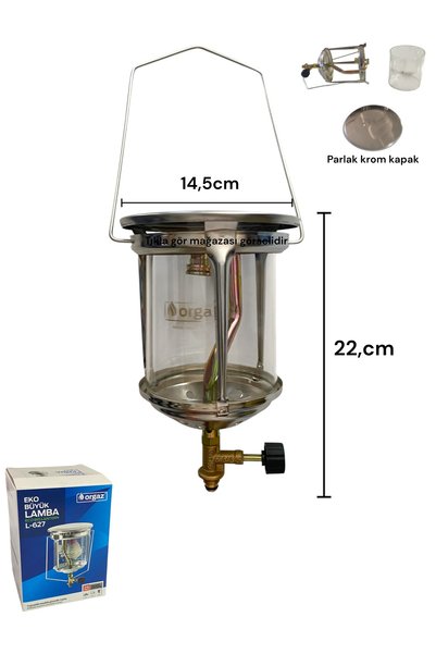 MOOD CLASS Tube Gas Lamp Compatible with 2kg Narrow Hoop Small Picnic Tubes Luxury Camping Lamp + 3 Pcs Safety Tulle Shirts