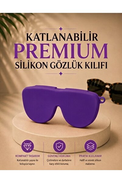 ELECTRONX Katlanabilir Premium Gözlük Kılıfı - Luxury Case- Gözlük Taşıma Kıl...