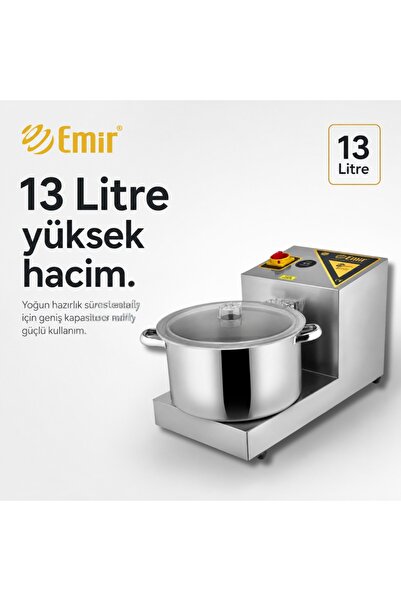 Emir Endüstriyel Mutfak Emir Çiğ Köfte Yapma Makinası Çiğ Köfte Yoğurma Makinası 13 Litre