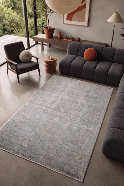 Cool Halı Pierra Bronz Renkli %100 Naturel Tencel İplik Yumuşak İpeksi Dokulu...
