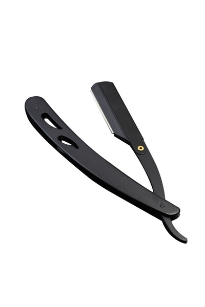 choice2 black Professional Manual Shaver Straight Edge Stainless Steel Barber...