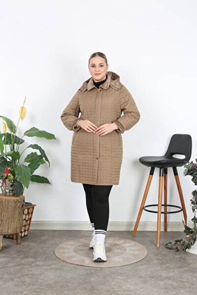 TUTveAL Collection Palton matlasat, palton, palton matlasat cu blană în inter...