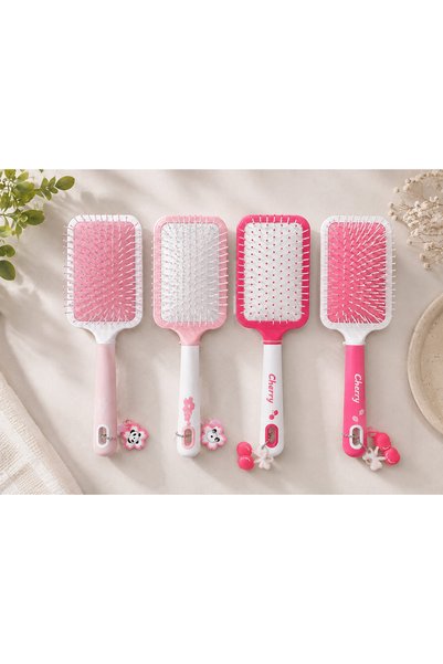 ÇEMİ 4-Piece Advantage Pack - Classic Paddle Hair Brush Set - Volumizing & De...