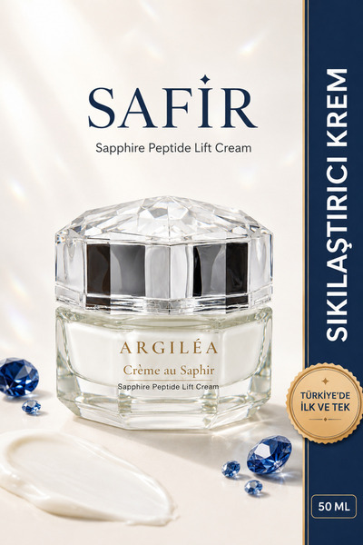Argilea Sapphire Firming Anti-Wrinkle Mineral Face Cream-Peptide Niacinamide ...