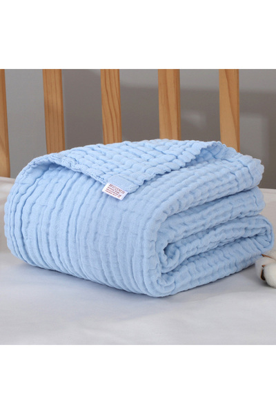 Choice Blue Baby Swaddle Blanket Muslin Newborn Wrap for Child Kids Boys Girl...