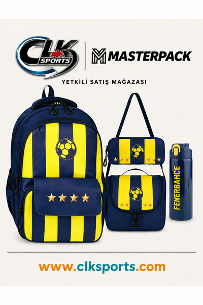 CLK SPORTS MASTERPACK SARI LACİVERT TARAFTAR İlköğretim Okul Çantası, Beslenm...