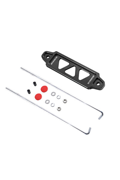 Choice6 Black Aluminum Billet Car Battery Tie Down Fasten Bracket Holder Brac...
