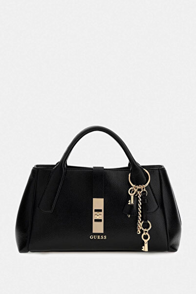 Guess Brooke High Society Satchel Black Women's Handbag Hwbg9897060-Bla