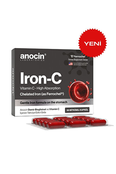 anocin IRON-C 17 mg Maksimum Doz Demir | Ferrochel® Bisglisinat + C Vitamini ...