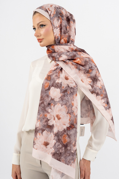 m moon scarf شال قطني بنقشة زهور، قماش مستورد، شال عالي الجودة وموسم جديد، مج...