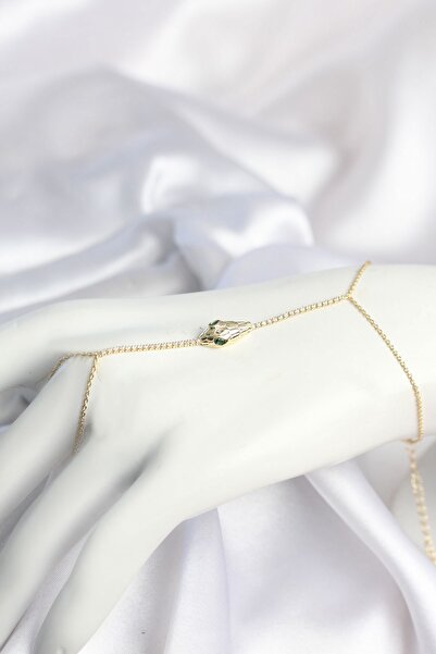 Inure Jewelry Gold Color Snake Model Brass Women's Shahmeran