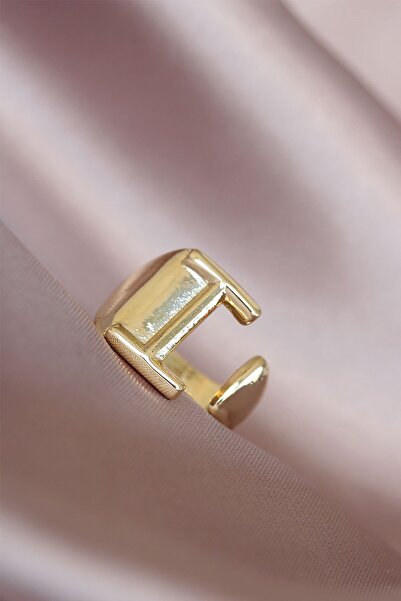 Inure Jewelry Gold-tone adjustable metal ring for women