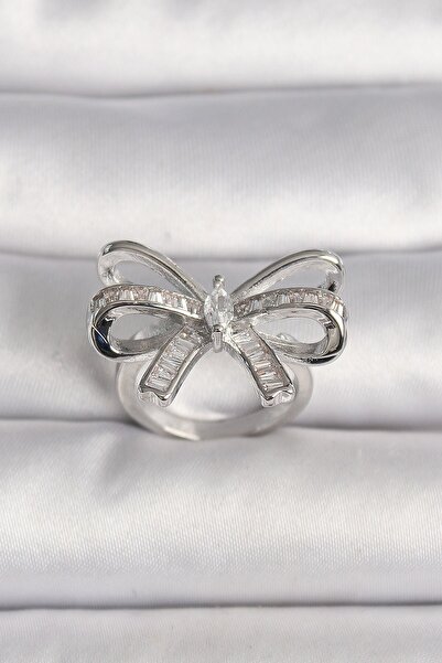 Inure Jewelry Brass Silver Color Adjustable Zircon Stone Ribbon Model Women's...