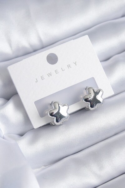 Inure Jewelry Silver Color Star Model Star Model Brass Women's Earrings