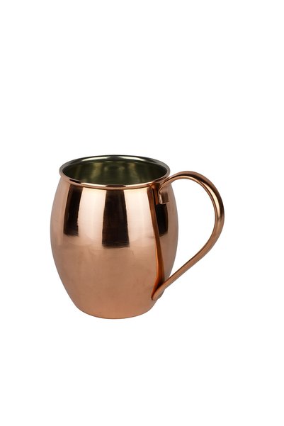 Cuvesta كوب نحاسي كلاسيكي مصنوع يدويًا حديث مقاس 8×10 سم