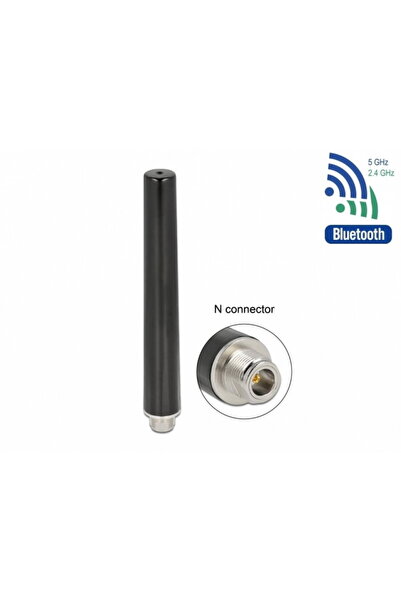 DELOCK Antena de exterior Dual Band WLAN WiFi 6 N jack 4 - 6 dBi 16.55 cm omn...