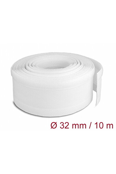 DELOCK Plasa pentru organizarea cablurilor cu arici 10m x 32mm Alb, 20820
