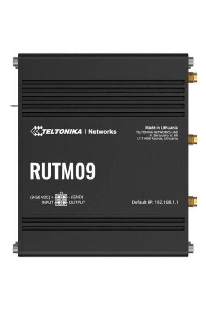Teltonika Мобилен рутер RUTM09, 4G LTE Cat 6, Wi-Fi 2.4 GHz, бързи Ethernet п...