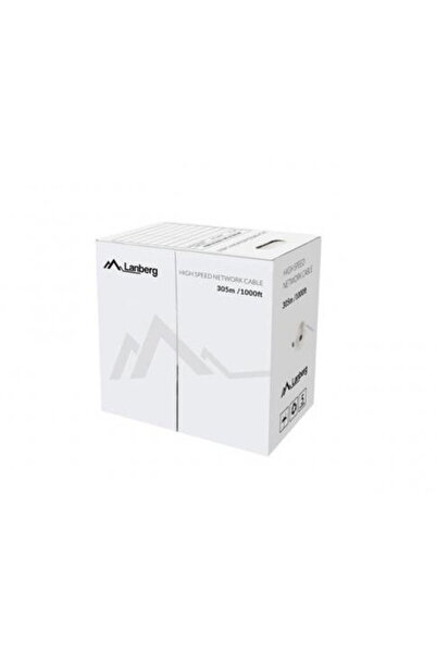 Lanberg Cablu de retea LCU6-12CU-0305-S, Cat6, U/UTP, 305m, Gri