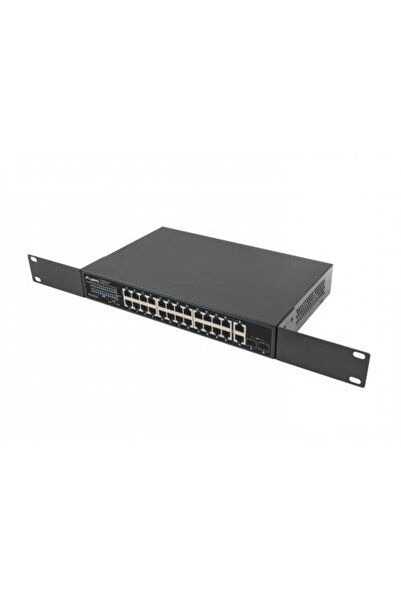 Lanberg Switch RSGE-24P-2GE-2S-250, 24 porturi, PoE+