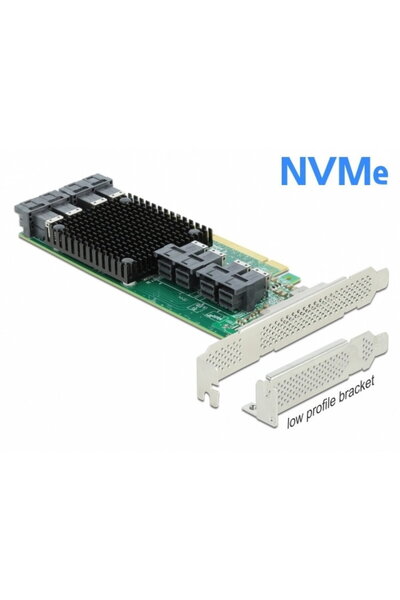DELOCK PCI Express cu 8 porturi interne SFF-8643 NVMe LPFF, 90504