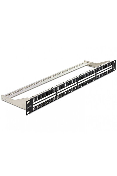 DELOCK Patch Panel 19" 1U pentru keystone 48 porturi, negru 43280