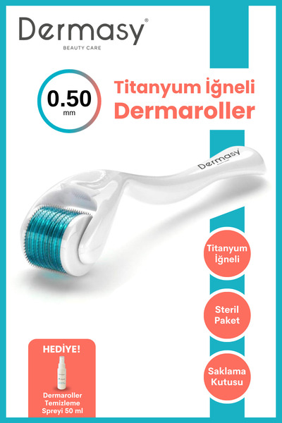 Dermasy Beauty Care 0,50mm 540 Titanyum İğneli Saç ve Cilt Bakım Dermaroller ...