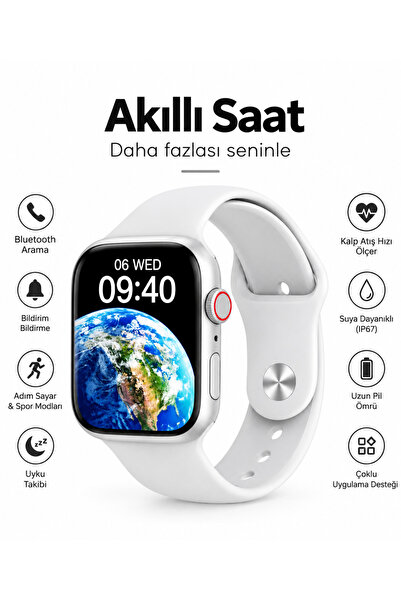 hiwatch Ultra 3 7 in 1 Strap 7 Adet Kordonlu Bluetooth Aramalı Sesli Görüşme ...