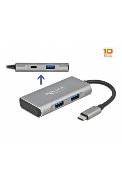 DELOCK HUB 3.2 Gen 2 cu 2 porturi USB-C și 3 porturi USB-A, 63261