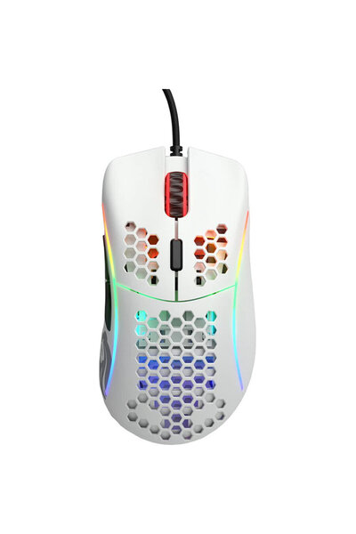 Glorious PC Gaming Race Mouse gaming Glorious Model D, Ultraușor 68g, Alb Mat