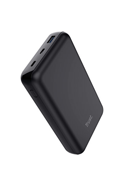 Trust Baterie externă LARO 100W, încărcare rapidă PD 100W, 2x USB-C, 1x USB-A...