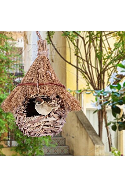 Choice Wren Finch Hanging Bird House Hand Woven Bird Nesting House Grass Bird...