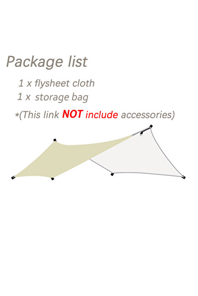 Choice 3 x 4 Khaki 3x4 Outdoor Tarp Tent Waterproof Sun Shelter for Tourism P...